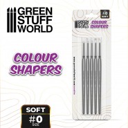 Colour Shapers Brushes SIZE 0 - WHITE SOFT | Silicone Tools