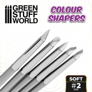 硅胶画笔 - 尺寸2 - 白色软笔尖 - 模型制作工具
