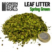 Leaf Litter - Spring Green | Miniature leaves