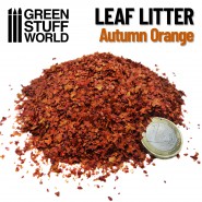 Leaf Litter - Autumn Orange | Miniature leaves