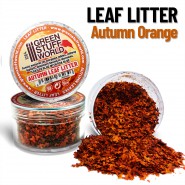 Leaf Litter - Autumn Orange | Miniature leaves