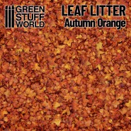 Leaf Litter - Autumn Orange | Miniature leaves