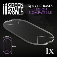 Acrylic Bases - Oval Pill 100x200mm (Legion) | Acrylic Bases Star Wars Legion