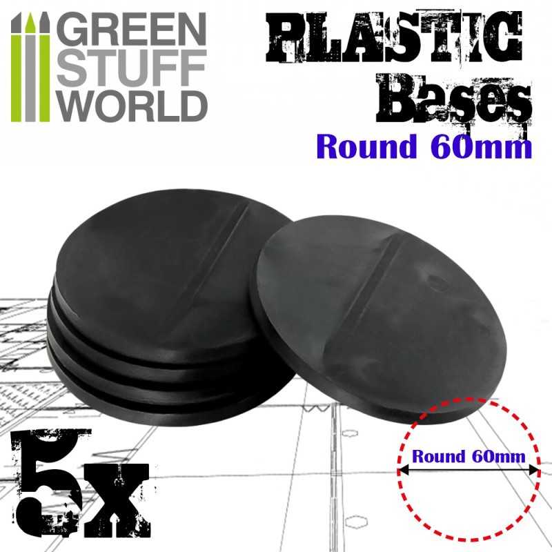 Plastic Bases - Round 60 mm BLACK | Hobby Accessories