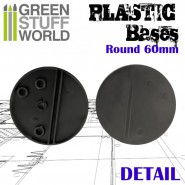 Plastic Bases - Round 60 mm BLACK | Hobby Accessories