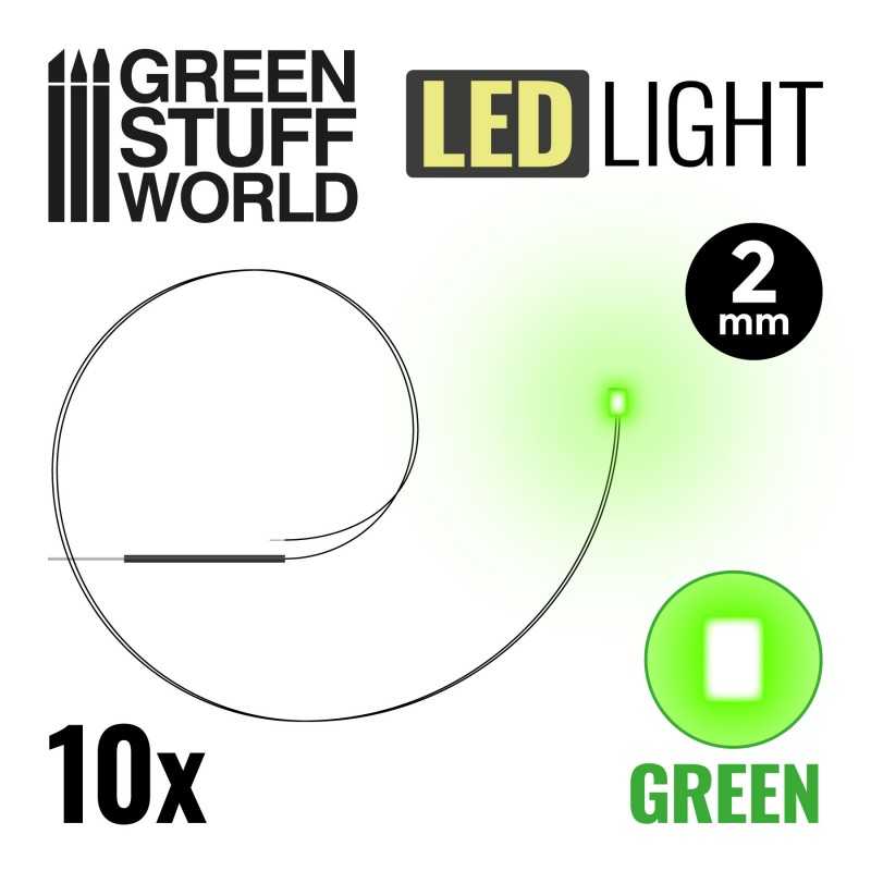 LED燈 綠光 - 2mm - 2 mm LED燈