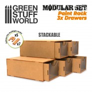 Modular Set 3x Drawers | MDF Wood Displays