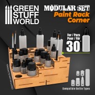 Modular Paint Rack - STRAIGHT CORNER | MDF Wood Displays