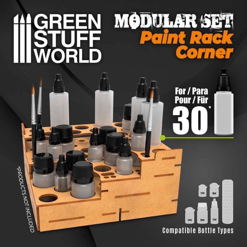 Modular Paint Rack - STRAIGHT CORNER | MDF Wood Displays