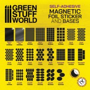 Square Magnetic Sheet SELF-ADHESIVE - 20x20mm | Magnetic Foil Stickers