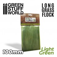 Long Grass Flock 100mm - Light Green | Long Grass Flock