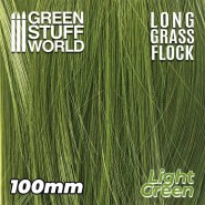 Long Grass Flock 100mm - Light Green | Long Grass Flock