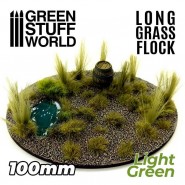 Long Grass Flock 100mm - Light Green | Long Grass Flock